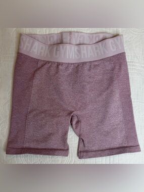 Gymshark Flex Shorts Light Purple Marl Women’s Medium Squat Proof EUC Biker